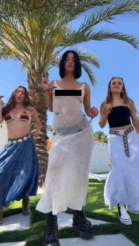 charli damelio nipple|Charli D’Amelio’s Coachella dress controversy explained